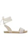 Lanvin Leather Sandals In White