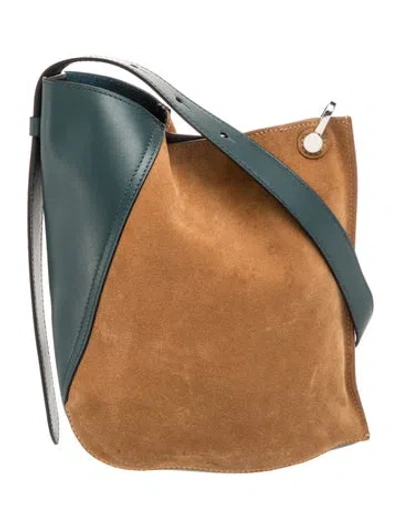 Pre-owned Lanvin Leather Shoulder Bag In Brown