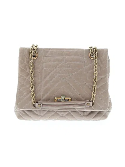 Pre-owned Lanvin Leather Shoulder Bag In Brown