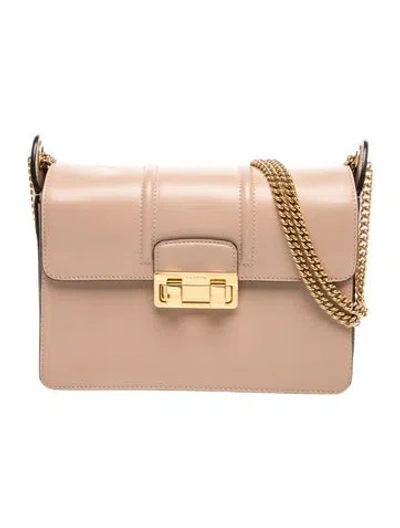 Pre-owned Lanvin Leather Shoulder Bag In Brown