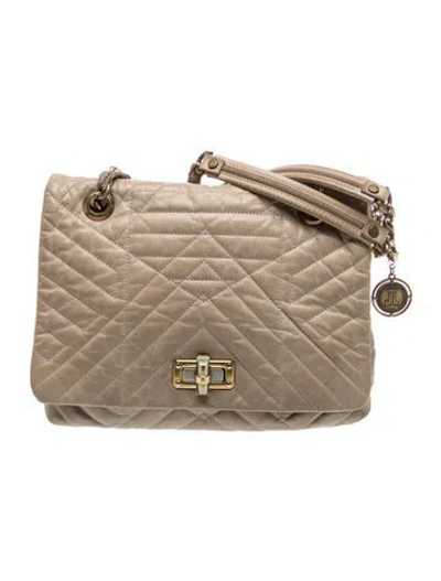 Pre-owned Lanvin Leather Shoulder Bag In Brown