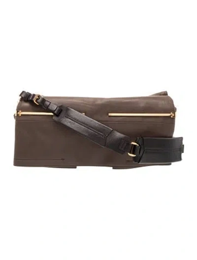 Pre-owned Lanvin Leather Shoulder Bag In Brown