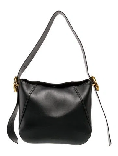 Pre-owned Lanvin Leather Shoulder Bag In Gray