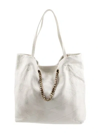 Pre-owned Lanvin Leather Shoulder Bag In Neutral