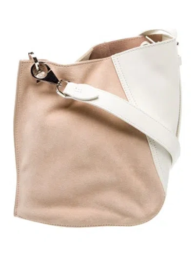 Pre-owned Lanvin Leather Shoulder Bag In Neutral
