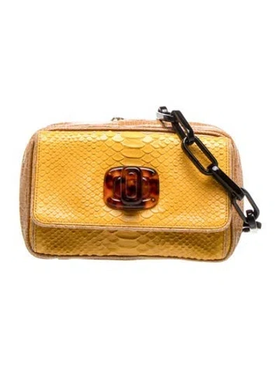 Pre-owned Lanvin Leather Shoulder Bag In Neutrals