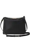 Lanvin Compagnon Small Asymmetrical Bag With A Python Finish In Black