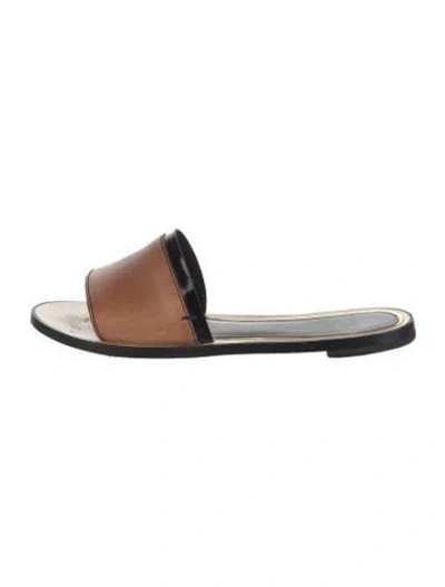 Pre-owned Lanvin Leather Slides In Multi