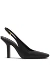 Lanvin Leather Slingback Pumps In Black