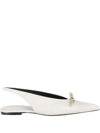 LANVIN LEATHER SLINGBACK PUMPS