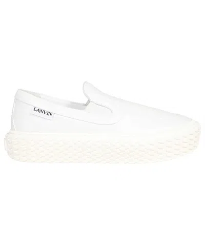 Lanvin Leather Slip-on In White