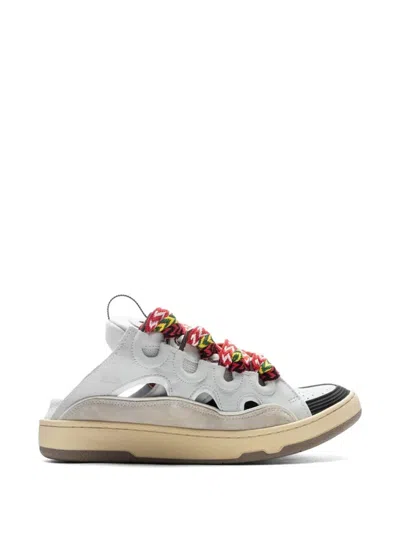 Lanvin Leather Slip-on Sneakers In Multi