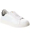 Lanvin Ddb0 Sneakers In Leather With Applied Studs