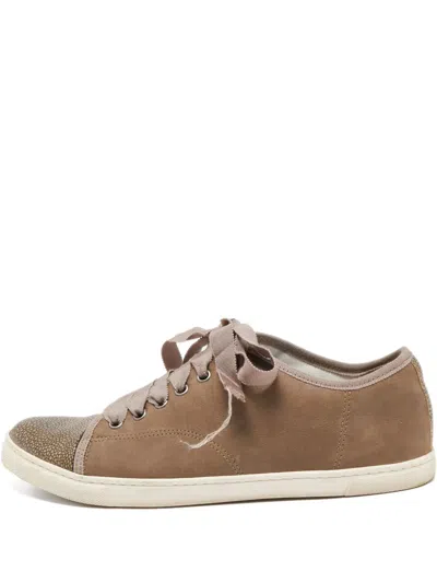 Pre-owned Lanvin Leather Sneakers