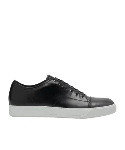 Lanvin Leather Sneakers In Black
