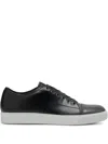 Lanvin Dbb1 Gradation Leather Sneakers In Black