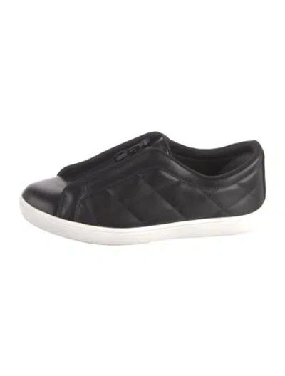 Pre-owned Lanvin Leather Sneakers In Black