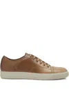 Lanvin Dbb1 Gradation Leather Sneakers In Brown