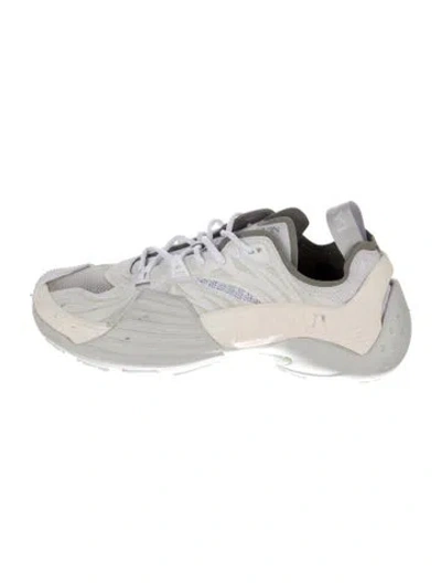 Pre-owned Lanvin Leather Sneakers In Gold