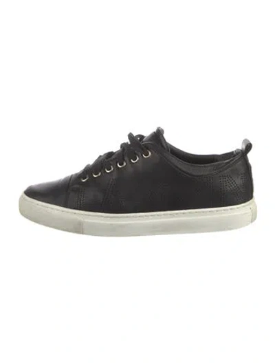 Pre-owned Lanvin Leather Sneakers In Multi