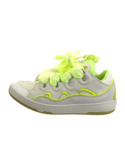 Pre-owned Lanvin Leather Sneakers In Multi