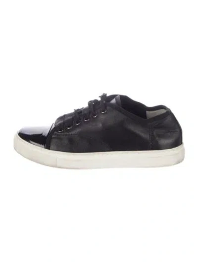 Pre-owned Lanvin Leather Sneakers In Multi
