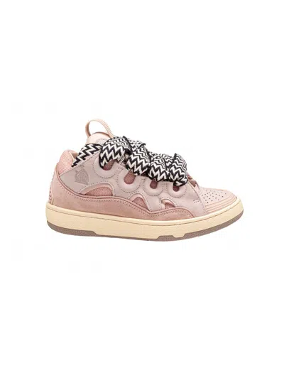 Lanvin Leather Sneakers In Pink