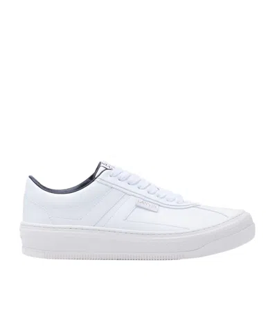 Lanvin Leather Sneakers In White