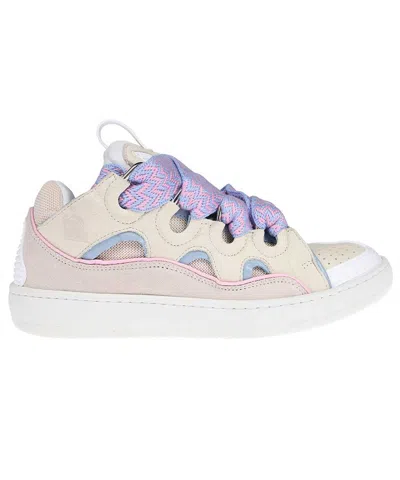 Lanvin Leather Sneakers In White