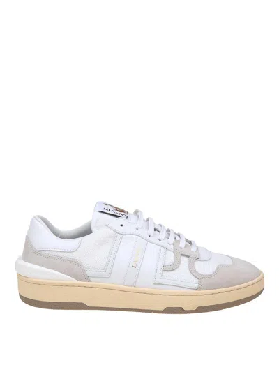Lanvin White Leather And Mesh Sneakers