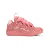 Lanvin Leather Sneakers With Unique Lacing System In Pink