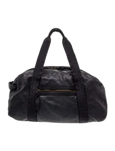 Pre-owned Lanvin Leather Top Handle Bag In Black