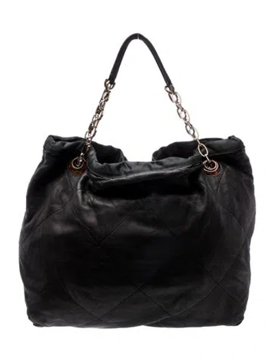 Pre-owned Lanvin Leather Top Handle Bag In Black