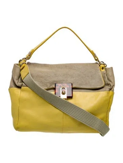 Pre-owned Lanvin Leather Top Handle Bag In Multi