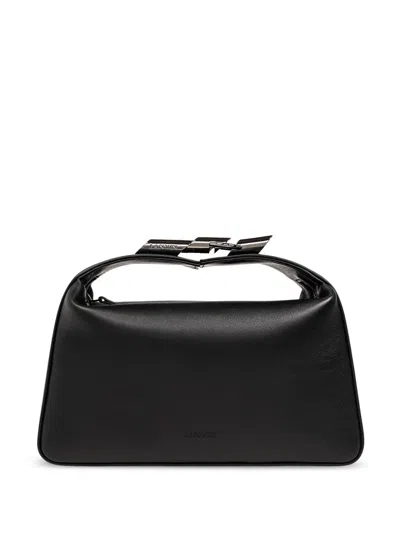 Lanvin Leather Tote Bag In Schwarz