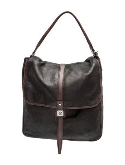 Pre-owned Lanvin Leather Tote In Black
