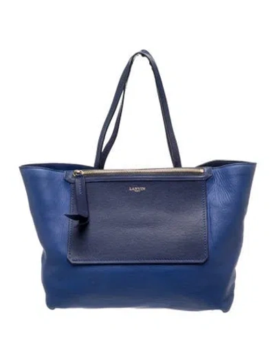 Pre-owned Lanvin Leather Tote In Brown