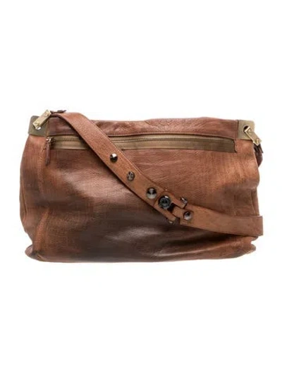 Pre-owned Lanvin Leather Tote In Brown