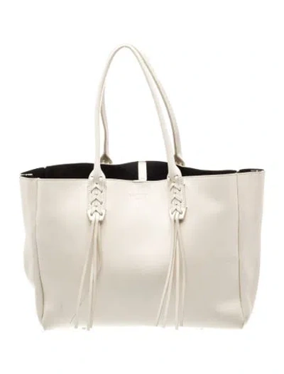 Pre-owned Lanvin Leather Tote In Gold