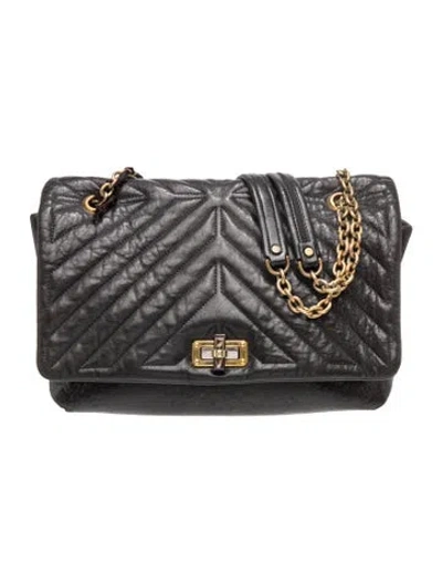 Pre-owned Lanvin Leather Tote In Grey