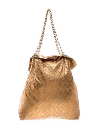 Pre-owned Lanvin Leather Tote In Metallic