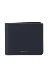 Lanvin Leather Wallet In Blue