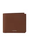 Lanvin Compagnon Leather Wallet In Brown