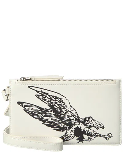 Lanvin Leather Wallet In Neutral