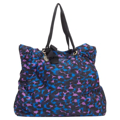 Lanvin Leopard Print Bow Shoulder Tote