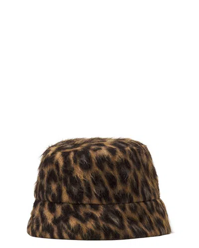 Lanvin Leopard Print Reversible Bucket Hat In Animal Print