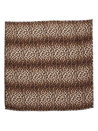 Pre-owned Lanvin Leopard-print Scarf