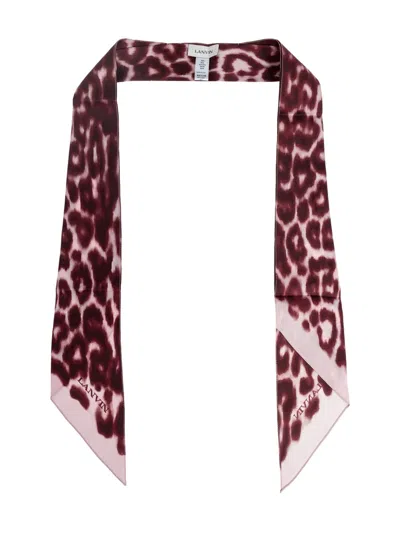 Lanvin Leopard-print Scarf In Multi