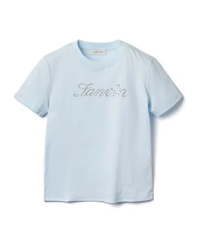 Lanvin Light Blue Cotton T-shirt