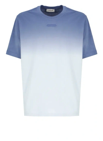 Lanvin Light Blue Cotton Tshirt